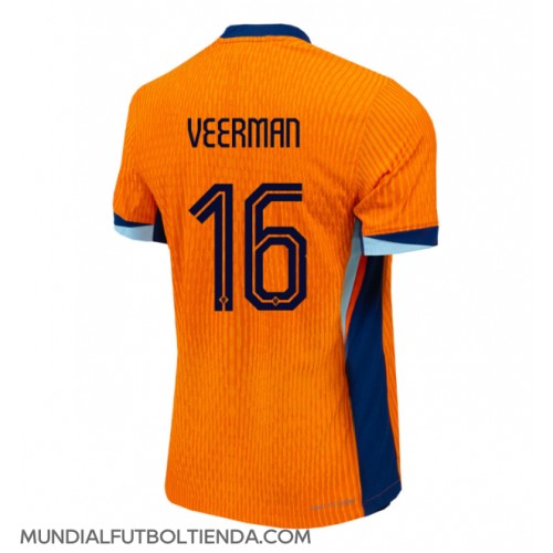 Camiseta Países Bajos Joey Veerman #16 Primera Equipación Replica Eurocopa 2024 mangas cortas